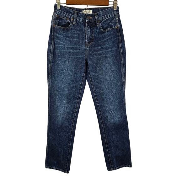 E Madewell Petite Perfect Vintage Full Length Jean Retro Stitched Edition Sz P25 - Picture 1 of 12